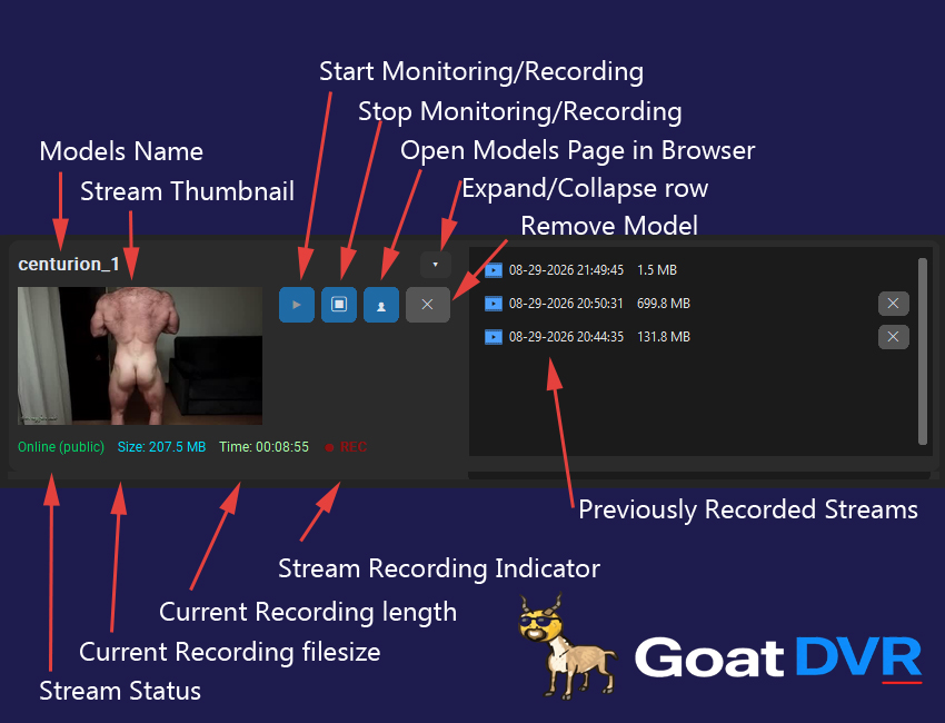 GoatDVR screenshot